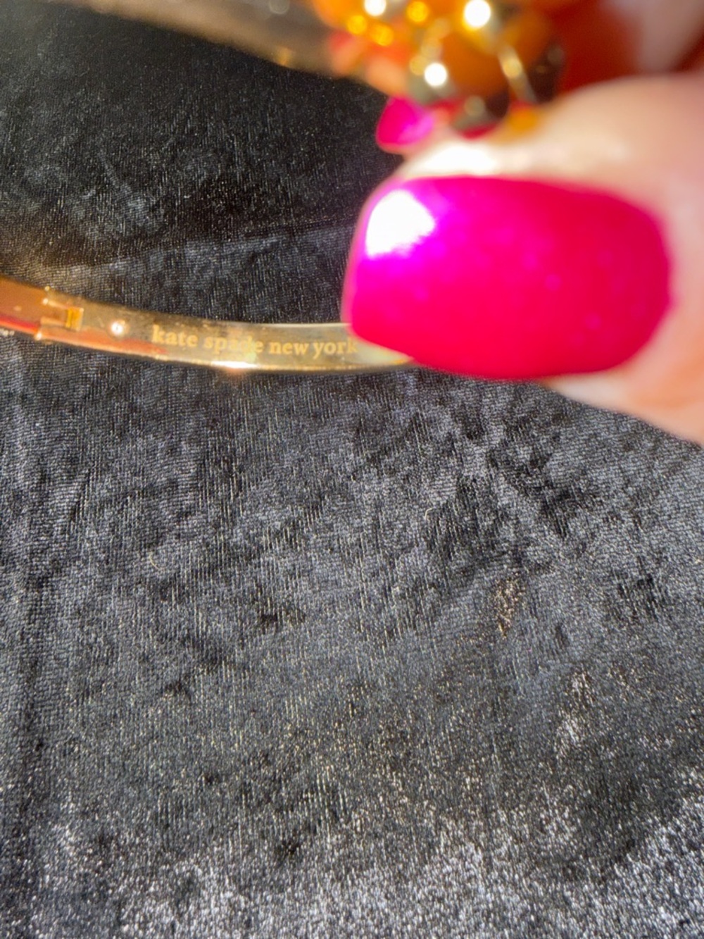 kate spade Gold Flower Bangle Bracelet - Picture 9 of 13